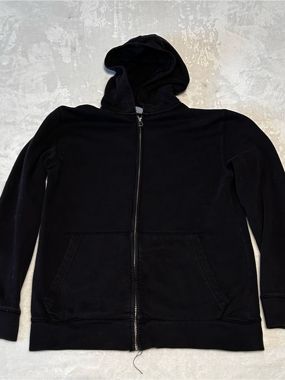 Place Men's Black Full-Zip Hoodie Jacket